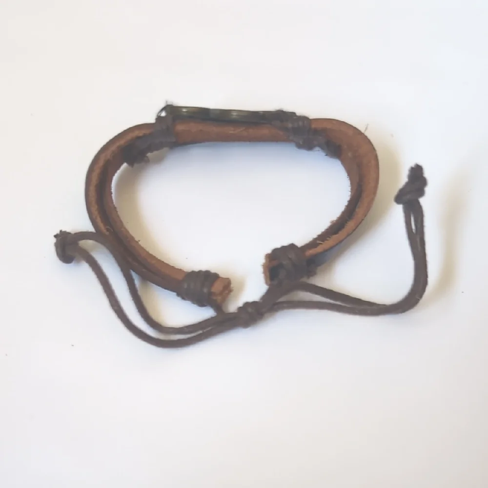 Brown Friendship Bracelet‎ with Heart Charm